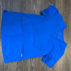 FIGS Casma three pocket scrub top in royal blue